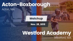 Matchup: Acton-Boxborough vs. Westford Academy  2019