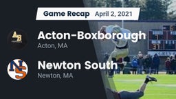 Recap: Acton-Boxborough  vs. Newton South  2021