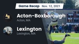 Recap: Acton-Boxborough  vs. Lexington  2021