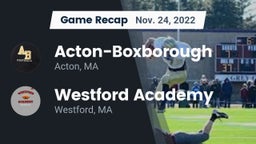 Recap: Acton-Boxborough  vs. Westford Academy  2022