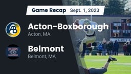 Recap: Acton-Boxborough  vs. Belmont  2023