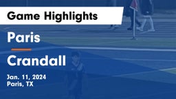 Paris  vs Crandall  Game Highlights - Jan. 11, 2024