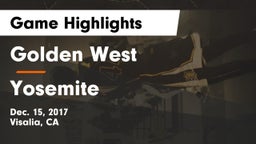 Golden West  vs Yosemite Game Highlights - Dec. 15, 2017