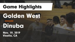 Golden West  vs Dinuba  Game Highlights - Nov. 19, 2019