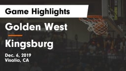 Golden West  vs Kingsburg Game Highlights - Dec. 6, 2019