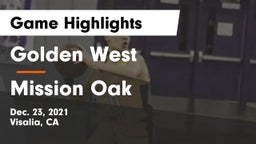 Golden West  vs Mission Oak  Game Highlights - Dec. 23, 2021