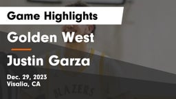Golden West  vs Justin Garza  Game Highlights - Dec. 29, 2023