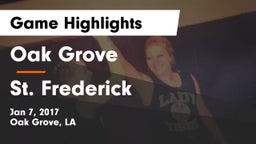 Oak Grove  vs St. Frederick Game Highlights - Jan 7, 2017