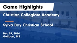 Christian Collegiate Academy  vs Sylva Bay Christian School Game Highlights - Dec 09, 2016