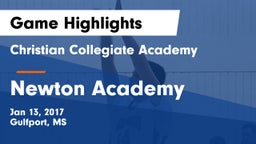 Christian Collegiate Academy  vs Newton Academy Game Highlights - Jan 13, 2017