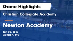 Christian Collegiate Academy  vs Newton Academy Game Highlights - Jan 20, 2017