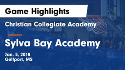 Christian Collegiate Academy  vs Sylva Bay Academy Game Highlights - Jan. 5, 2018