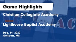 Christian Collegiate Academy  vs Lighthouse Baptist Academy Game Highlights - Dec. 14, 2020