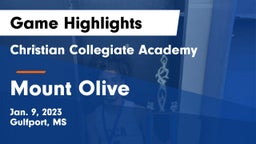 Christian Collegiate Academy  vs Mount Olive  Game Highlights - Jan. 9, 2023