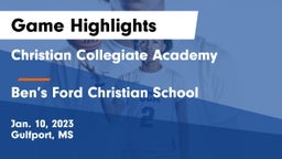 Christian Collegiate Academy  vs Ben’s Ford Christian School Game Highlights - Jan. 10, 2023