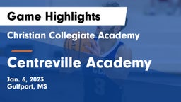Christian Collegiate Academy  vs Centreville Academy Game Highlights - Jan. 6, 2023