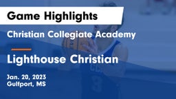 Christian Collegiate Academy  vs Lighthouse Christian  Game Highlights - Jan. 20, 2023