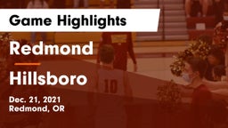 Redmond  vs Hillsboro  Game Highlights - Dec. 21, 2021