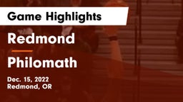 Redmond  vs Philomath Game Highlights - Dec. 15, 2022