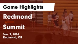 Redmond  vs Summit  Game Highlights - Jan. 9, 2024