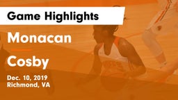 Monacan  vs Cosby  Game Highlights - Dec. 10, 2019