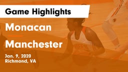 Monacan  vs Manchester  Game Highlights - Jan. 9, 2020