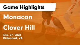 Monacan  vs Clover Hill  Game Highlights - Jan. 27, 2020