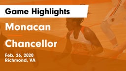 Monacan  vs Chancellor  Game Highlights - Feb. 26, 2020