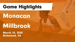 Monacan  vs Millbrook  Game Highlights - March 10, 2020