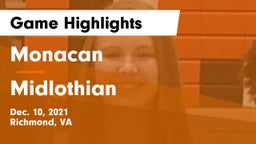 Monacan  vs Midlothian  Game Highlights - Dec. 10, 2021