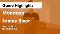 Monacan  vs James River  Game Highlights - Jan. 18, 2022