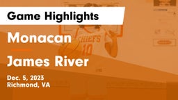 Monacan  vs James River  Game Highlights - Dec. 5, 2023