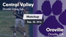 Matchup: Central Valley High vs. Oroville  2016