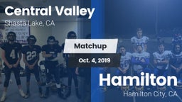 Matchup: Central Valley High vs. Hamilton  2019