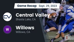 Recap: Central Valley  vs. Willows  2023