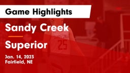 Sandy Creek  vs Superior  Game Highlights - Jan. 14, 2023