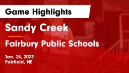 Sandy Creek  vs Fairbury Public Schools Game Highlights - Jan. 24, 2023