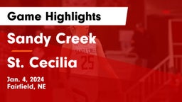 Sandy Creek  vs St. Cecilia  Game Highlights - Jan. 4, 2024