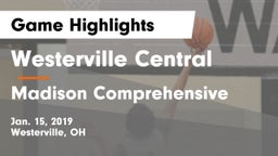 Westerville Central  vs Madison Comprehensive  Game Highlights - Jan. 15, 2019