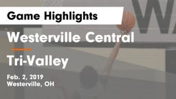 Westerville Central  vs Tri-Valley  Game Highlights - Feb. 2, 2019