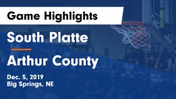 South Platte  vs Arthur County  Game Highlights - Dec. 5, 2019