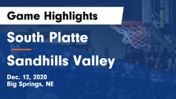 South Platte  vs Sandhills Valley Game Highlights - Dec. 12, 2020