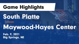 South Platte  vs Maywood-Hayes Center Game Highlights - Feb. 9, 2021
