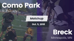 Matchup: Como Park High vs. Breck  2018