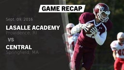 Recap: LaSalle Academy  vs. Central  2016