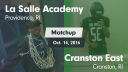 Matchup: LaSalle Academy vs. Cranston East  2016