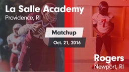 Matchup: LaSalle Academy vs. Rogers  2016