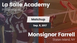 Matchup: LaSalle Academy vs. Monsignor Farrell  2017