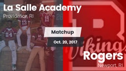 Matchup: LaSalle Academy vs. Rogers  2017