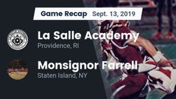 Recap: La Salle Academy vs. Monsignor Farrell  2019